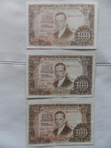 Billete de cien pesetas 1953
