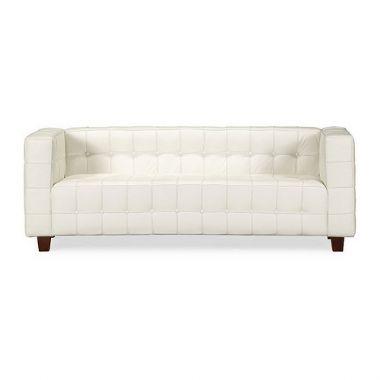 Sillon de diseño mod: Kuwait en piel blanca. 1090€