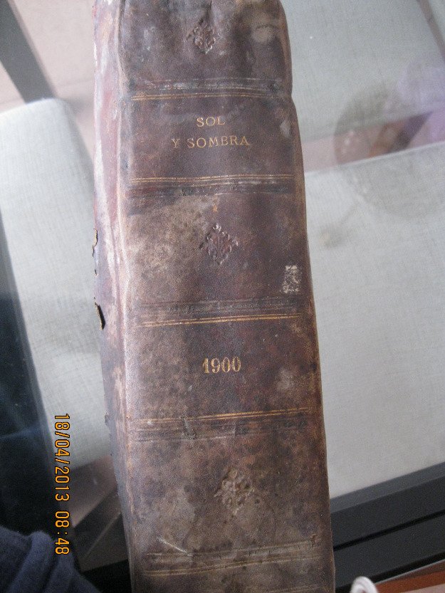 tomo 4º  revista soly sombra  encuadernado del año  1900