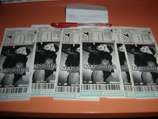 Entradas madonna sevilla FRONT BARRICADE preferente 100euros/und