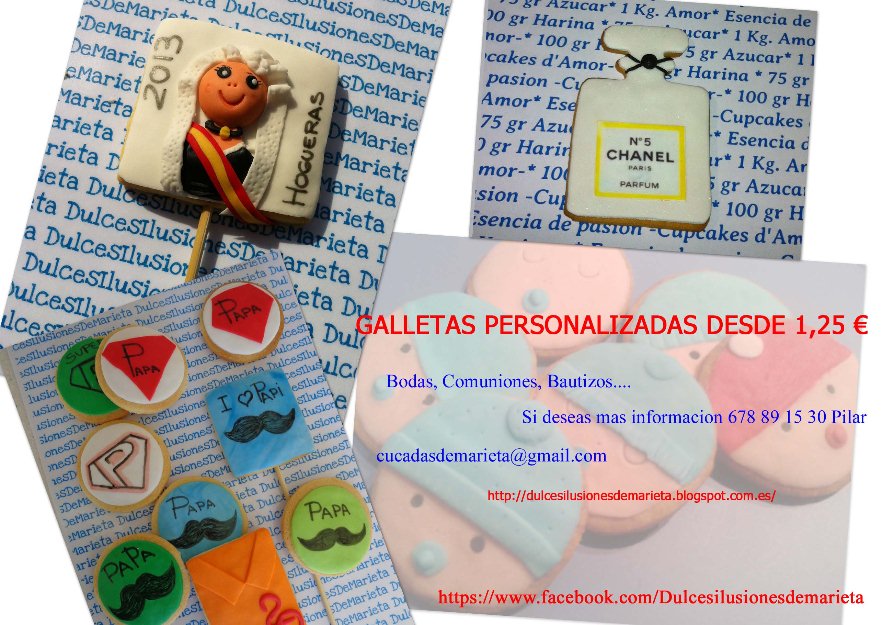 galletas personalizadas bodas, bautizos, comuniones, cumpleaños