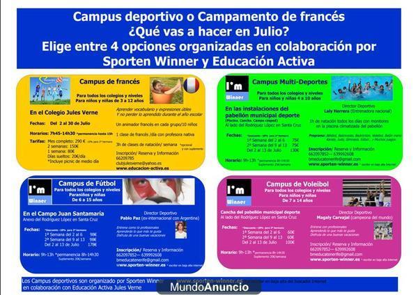 Campus de fútbol Tenerife verano 2012