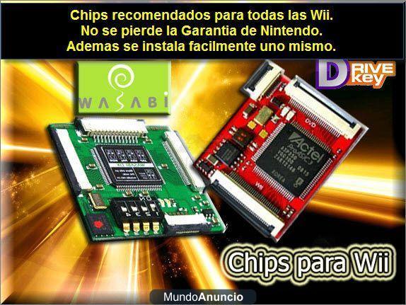 WII CHIPS para NINTENDO WII - Drivekey,Wasabi Dx , Sundriver