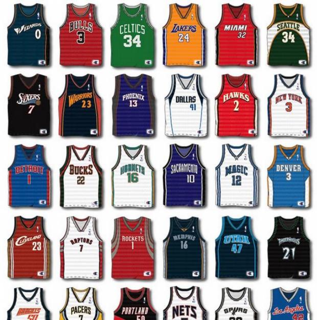 Camiseta nba y material