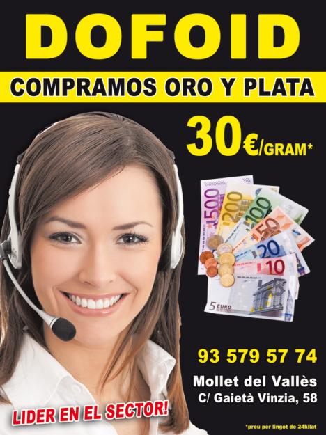 Compro oro, pago hasta 30€/gr, PRECIO DE LOCURA en Mollet del valles