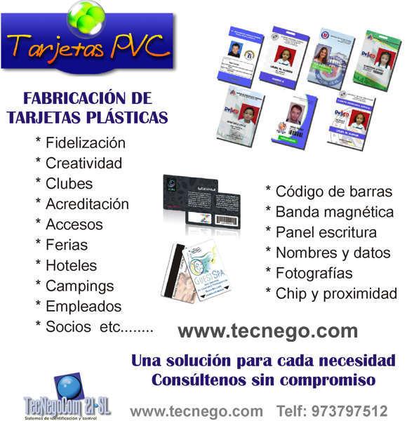 FABRICACION DE TARJETAS PLASTICAS EN PVC