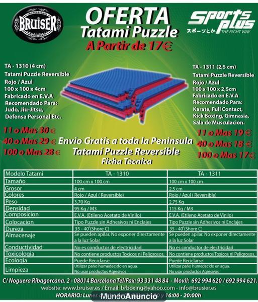 TATAMI PUZZLE BARATO CON PORTES PAGADO