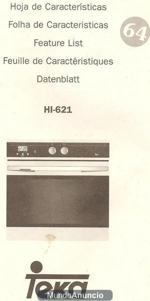 Vendo Horno TEKA