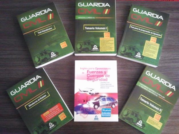 Lote libros oposicion guardia civil editorial mad