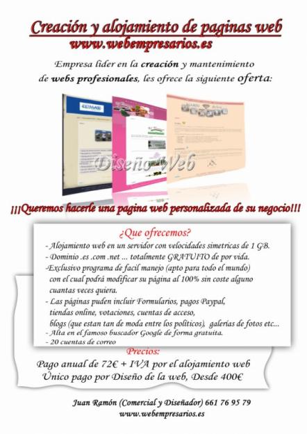WebEmpresarios.es (Su página web desde 400 €)