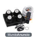 KIT DE VIDEOVIGILANCIA CON 4 CAMARAS EN COLOR VIA RADIO Y GRABADOR DE 500 GB , PUEDES VER DESDE TU MOVIL O PC LAS IMAGEN