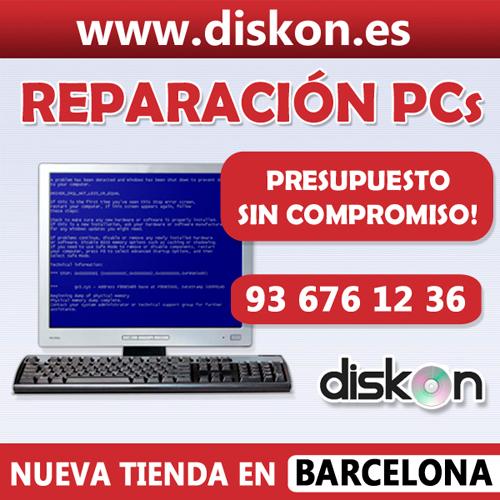 REPARACIÓN PC / ordenador - (Tienda Barcelona) www.diskon.es