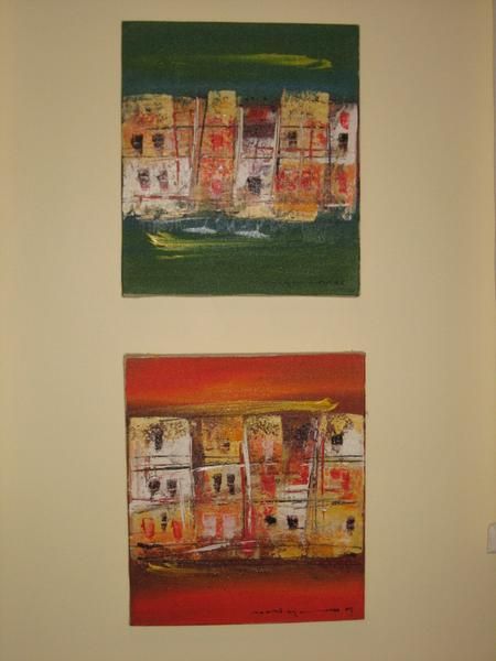 Cuadros abstractos comprados en Isla Mauricio
