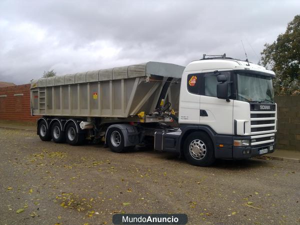 SCANIA 144L 460    BAÑERA FRUEHAUF 24M3