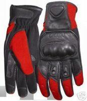 GUANTES DE MOTO EN CUERO CON PROTECCION CARBONO KEVLER