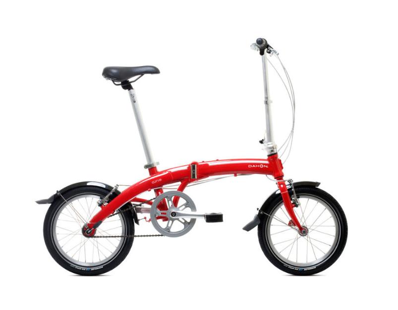 bicicleta plegable dahon curve 7005 aluminium roja