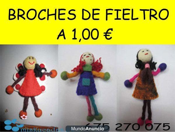 BROCHES DE FIELTRO MUY BARATOS