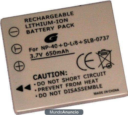 Bilora GPI 606 - Batería de ion de litio equivalente a Fuji NP-40, Kodak Klic 7005, Pentax D-LI8 y Samsung SLB-0737