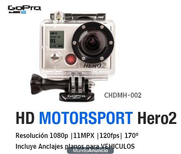 GoPro HD MOTORSPORT Hero2  Resolución 1080p/ 11MPX /120fps/ 170º