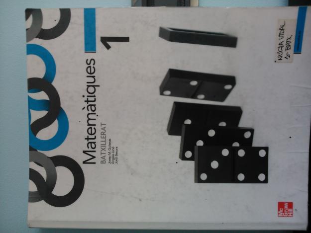 Libro de matemáticas de 1º de bachillerato
