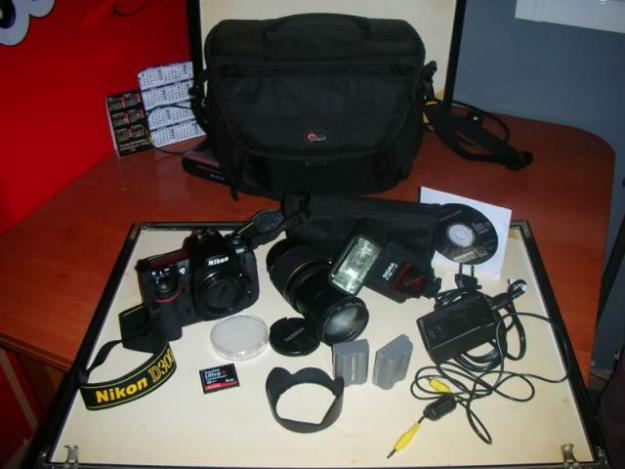 Nikon d300 Objetivo Flash Filtro Solar+4GB+Bolsa