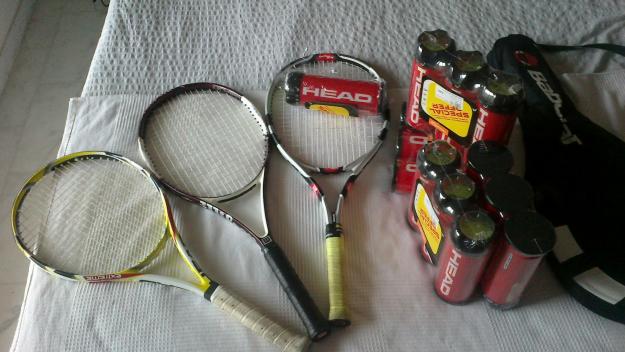 Raquetas de tenis head babolat y wilson