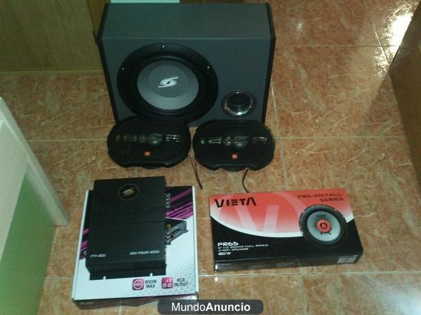 ETAPA 800W CON SUBWOFER 600W, Y ALTAVOCES