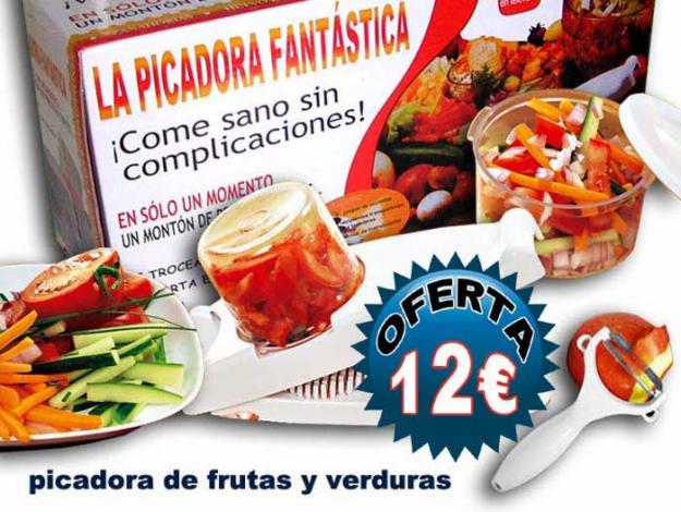 Peladora Picadora frutas y verduras para la cocina y hogar