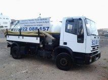 Camion cuba de succión y desacatador con bomba de agua de alta presion