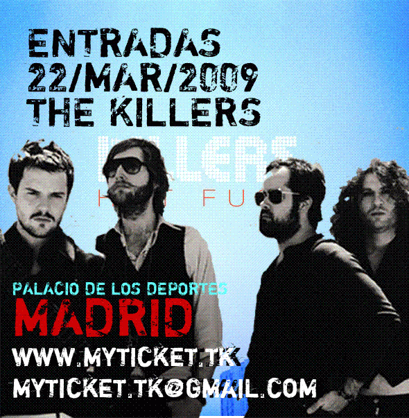 ENTRADAS THE KILLERS MADRID 09