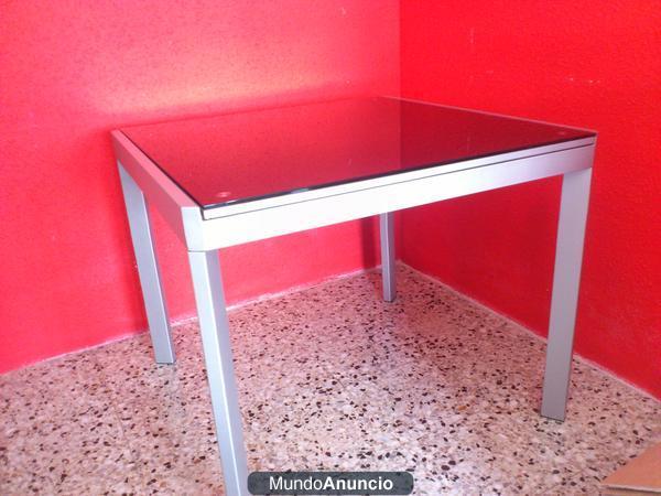 vendo mesa vidrio templado negro