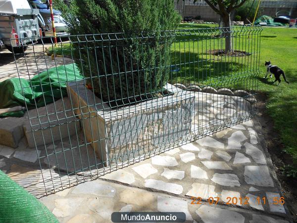 OCASION  MALLA METALICA-ACERDA-LACADA EN VERDE