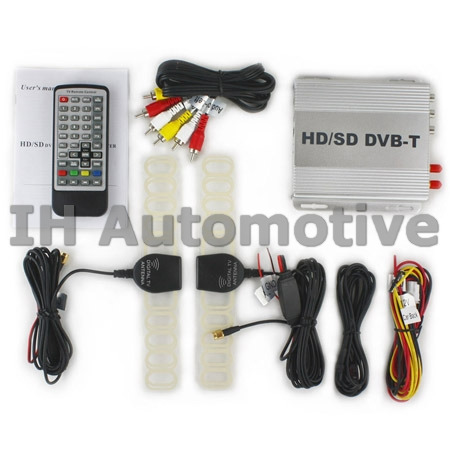 Sistema auxiliar TV TDT coche HD doble antena.
