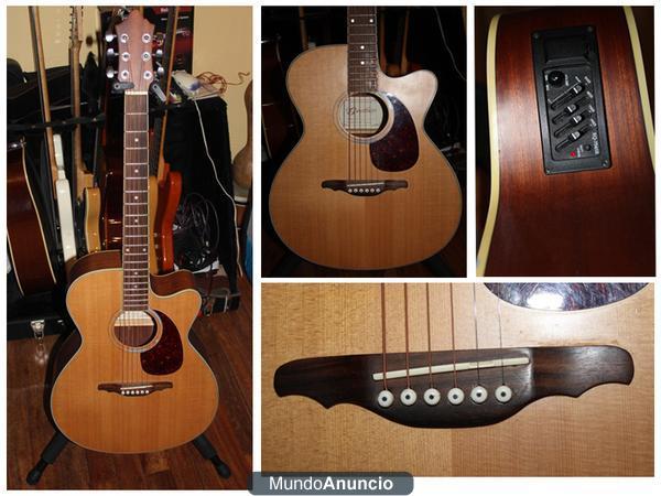 Guitarra acústica con buenas maderas