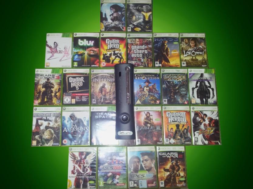 Oferton XBox360 + Accesorios + Juegos