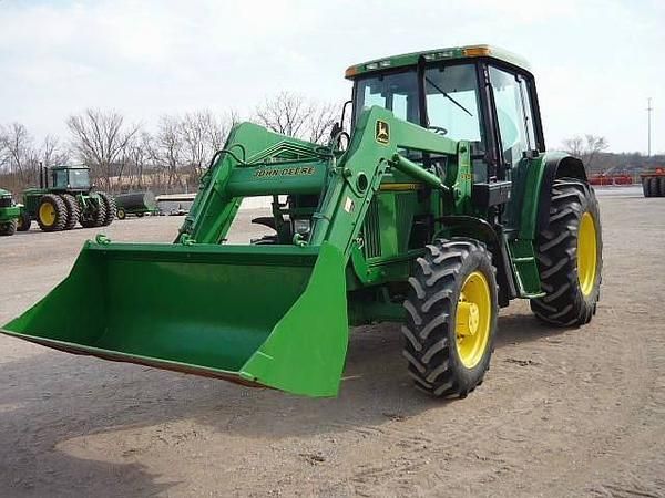 tractor john deere 6200 con pala