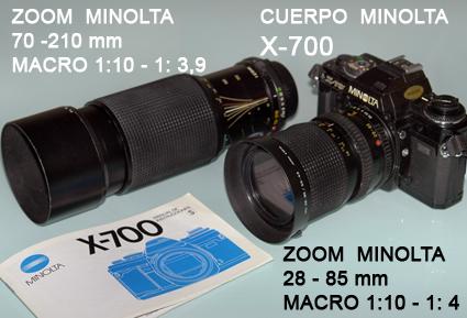 Minolta X - 700 y objetivos