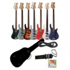 OFERTAS -SET BAJO ELECTRICO VISION JB 8 + FUNDA + CABLE + CORREA + PUAS - CALIDAD PRECIO - mejor precio | unprecio.es