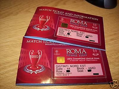 Entradas final champions league 2009