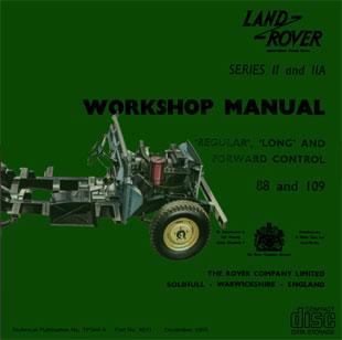 Land Rover Series II, IIA workshop manual 1958 to 1971