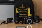 cámara Nikon d3000 + 18-55mm + 55-200mm + mochila - mejor precio | unprecio.es