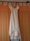 Vestido de novia blanco-champan en perfecto estado - mejor precio | unprecio.es