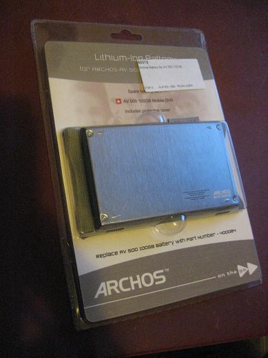 Batería litio Archos AV500 100 GB Multimedia (sin sacar de embalaje)