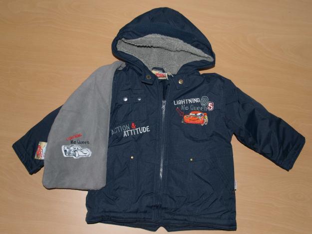 CHAQUETA BEBE CARS + BUFANDA OFICIAL DISNEY