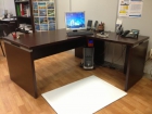 Mesas de oficina 90º, madera vengué - mejor precio | unprecio.es