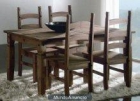 Mesa comedor exten. y sillas nuevo fabrica - mejor precio | unprecio.es