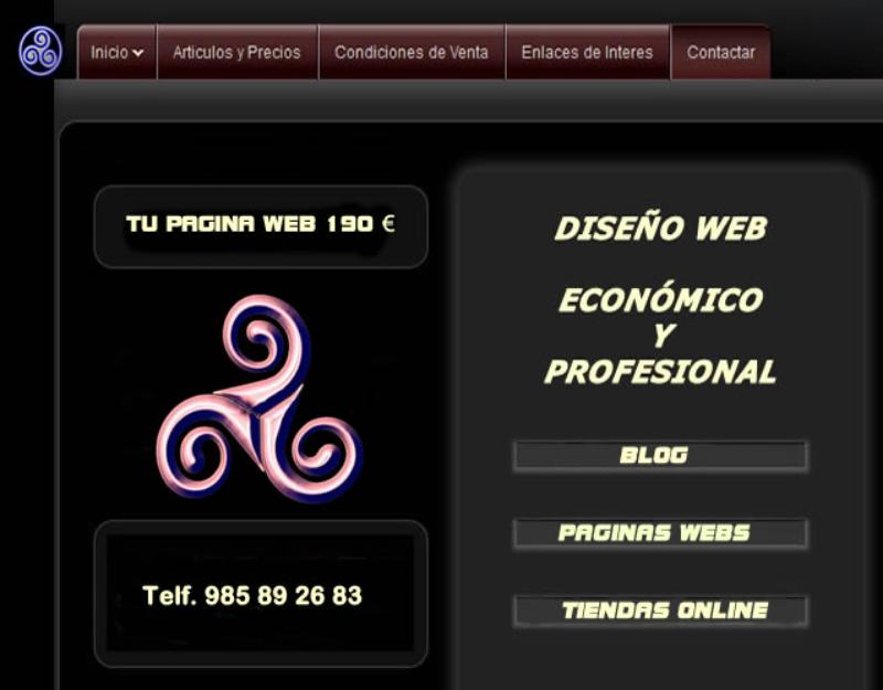 Diseño web y Tiendas online economicas y gestionables