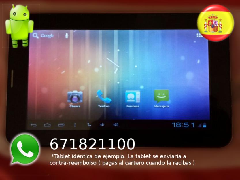 Tablet Android A771B 512MB 1,2Ghz Cámara Frontal 1,3Mpx 4GB // RANURA SIM