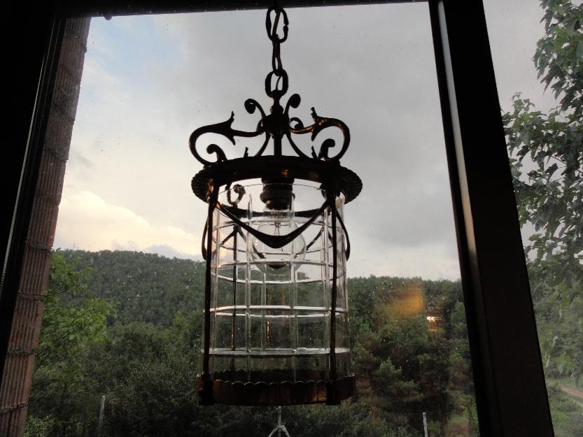 lampara de bronce antigua