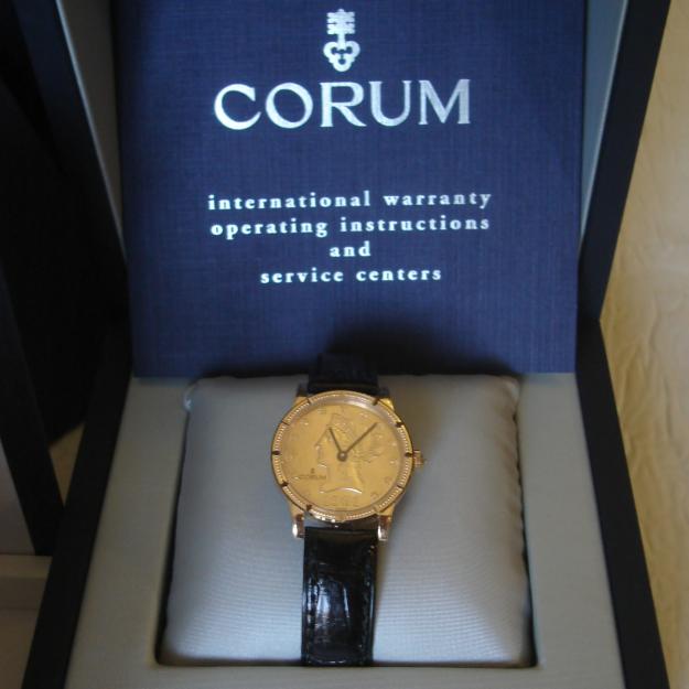 Vendo Reloj Corum Gold Coin oro amarillo Dama nuevo completo